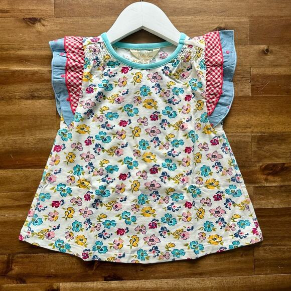 NWT Matilda Jane Enchanted Garden Floral Carlie Knit Gingham Polka Dot Top 4 - Picture 2 of 5